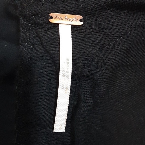 Free People Floral Embroidered Skater Dress Birds of a Feather Boho Size 2 - Picture 8 of 9